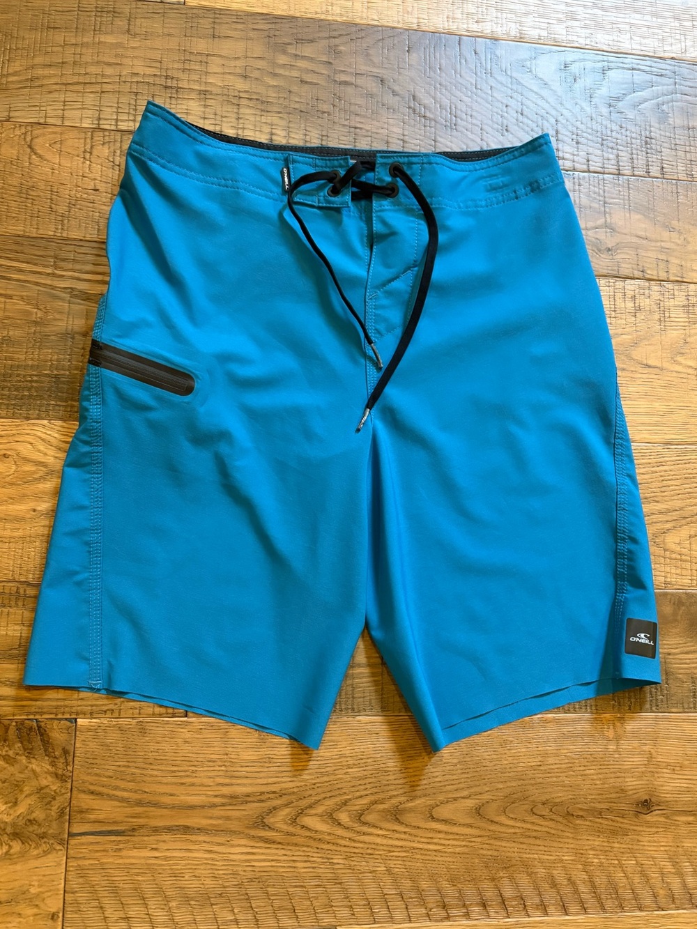 Men's or Boy’s O’Neill HYPERFREAK Teal Swim Shorts with Zip Pocket